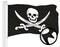 G128 Pirate Jolly Roger Swords Flag | 2.5x4 Ft | ToughWeave Series Embroidered 300D Polyester | Novelty Flag, Embroidered Design, Indoor/Outdoor, Brass Grommets